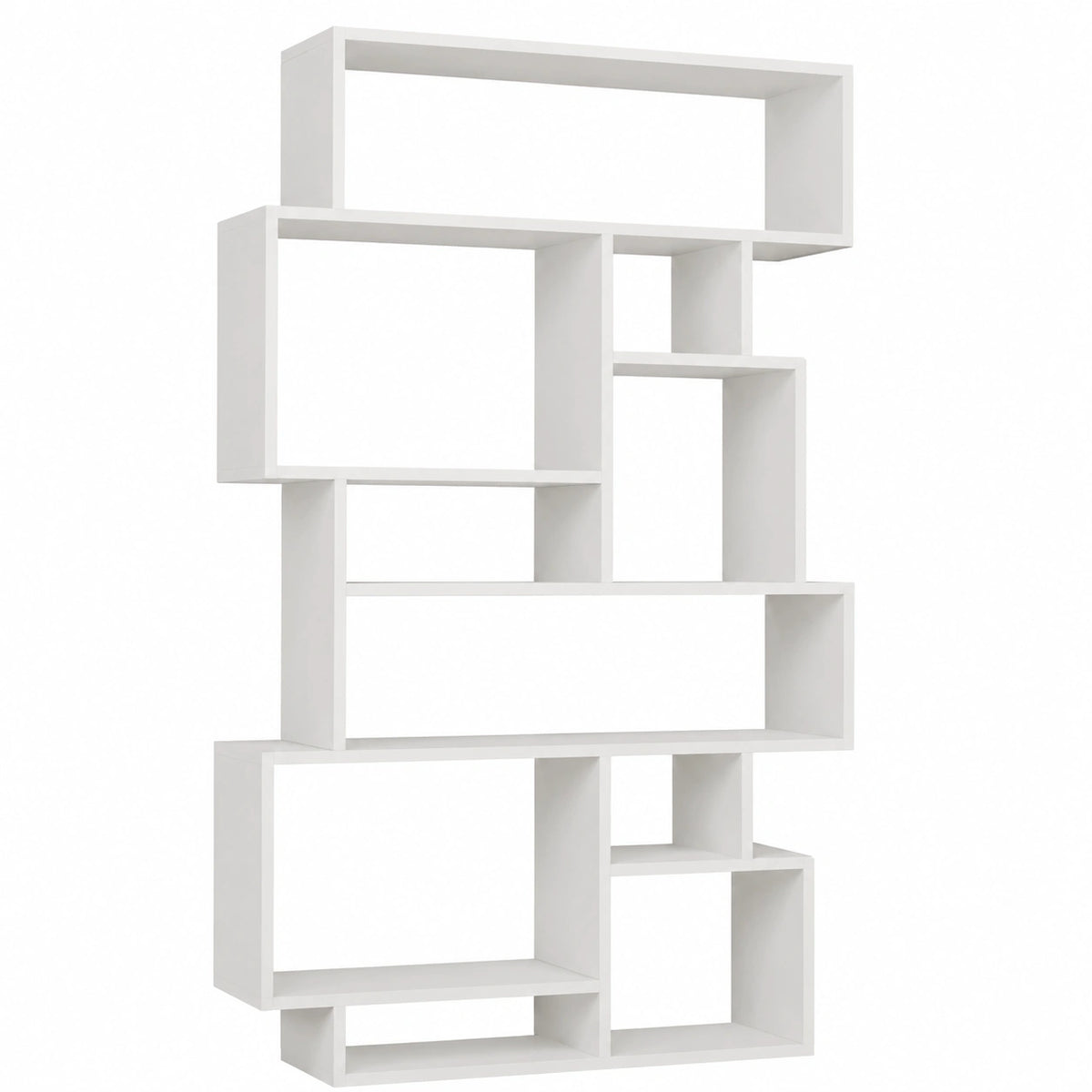 Libreria Scaffale 8 Ripiani Mensole in Legno MDF Moderno Mobile Scaffalatura Arredamento Soggiorno Salotto Casa Ufficio Dimensioni: 168,5 × 96 × 25,5