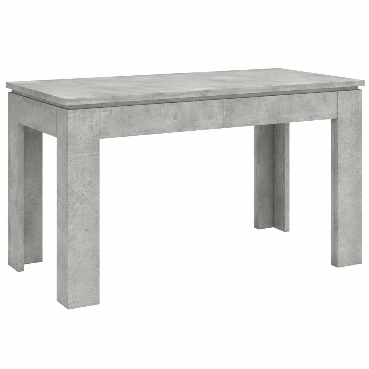 Tavolo da Pranzo Minimalista Elegante Moderno Robusto Mobili per Interni Arredi Casa Cucina Grigio Cemento 120 × 60 × 76 cm in Truciolato