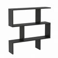 Libreria mensola ufficio wengè moderno contemporaneo doppio lato legno separatore casa giorno 70 × 23.5 × 96 ripiani autoportanti cubi parete