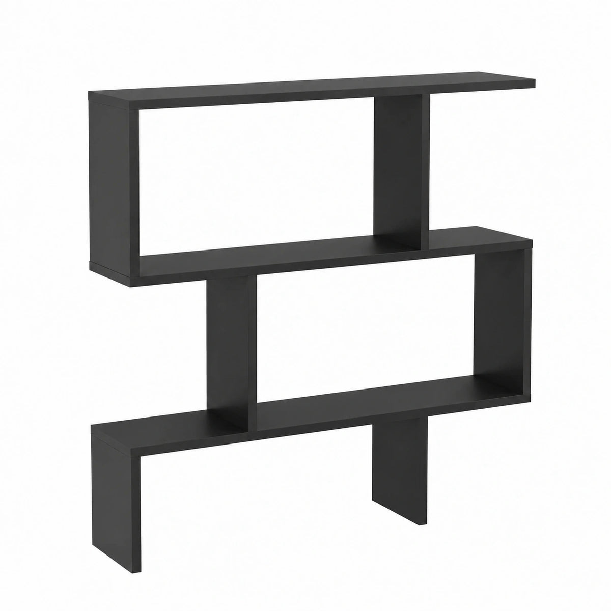 Libreria mensola ufficio wengè moderno contemporaneo doppio lato legno separatore casa giorno 70 × 23.5 × 96 ripiani autoportanti cubi parete
