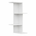 Mensola Scaffale Libreria da Parete Angolare Moderno con 4 Mensole Ripiani Angolo Scaffalatura Struttura in Legno MDF Decorazione Muro Arredamento