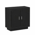 Credenza Rovere Nero 80 × 40 × 75 cm Legno Multistrato, Credenza Moderna, Mobile Rettangolare, Arredamento Chic, Soluzione per Salotto