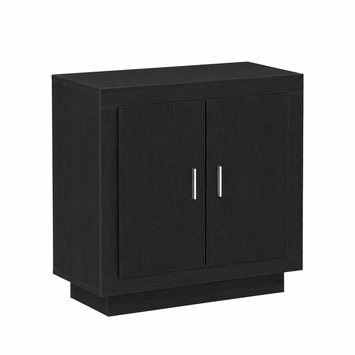 Credenza Rovere Nero 80 × 40 × 75 cm Legno Multistrato, Credenza Moderna, Mobile Rettangolare, Arredamento Chic, Soluzione per Salotto