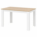 Tavolo Sala da Pranzo Cucina Forma Rettangolare Moderno in Legno MDF Finitura in Melammina Dimensione 120 × 80 × 74 cm Arredamento Casa (Bianco
