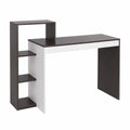 Scrivania con Libreria 4 Ripiani Tavolo da Lavoro Porta Pc Computer Struttura e Piano in Legno MDF Arredamento Casa Ufficio Cameretta Dimensioni 110