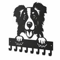 Portachiavi da Muro a forma di cane con 8 ganci, Appendichiavi da Parete moderno per Ingresso, Cucina, Arredamento Casa, Porta guinzaglio cane
