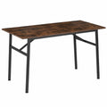 Tavolo da Pranzo - 120 × 75 × 76 cm - Tavolo per Casa e Cucina Moderno, Banco da Lavoro Salvaspazio per Soggiorno, Arredamento Casa - Legno