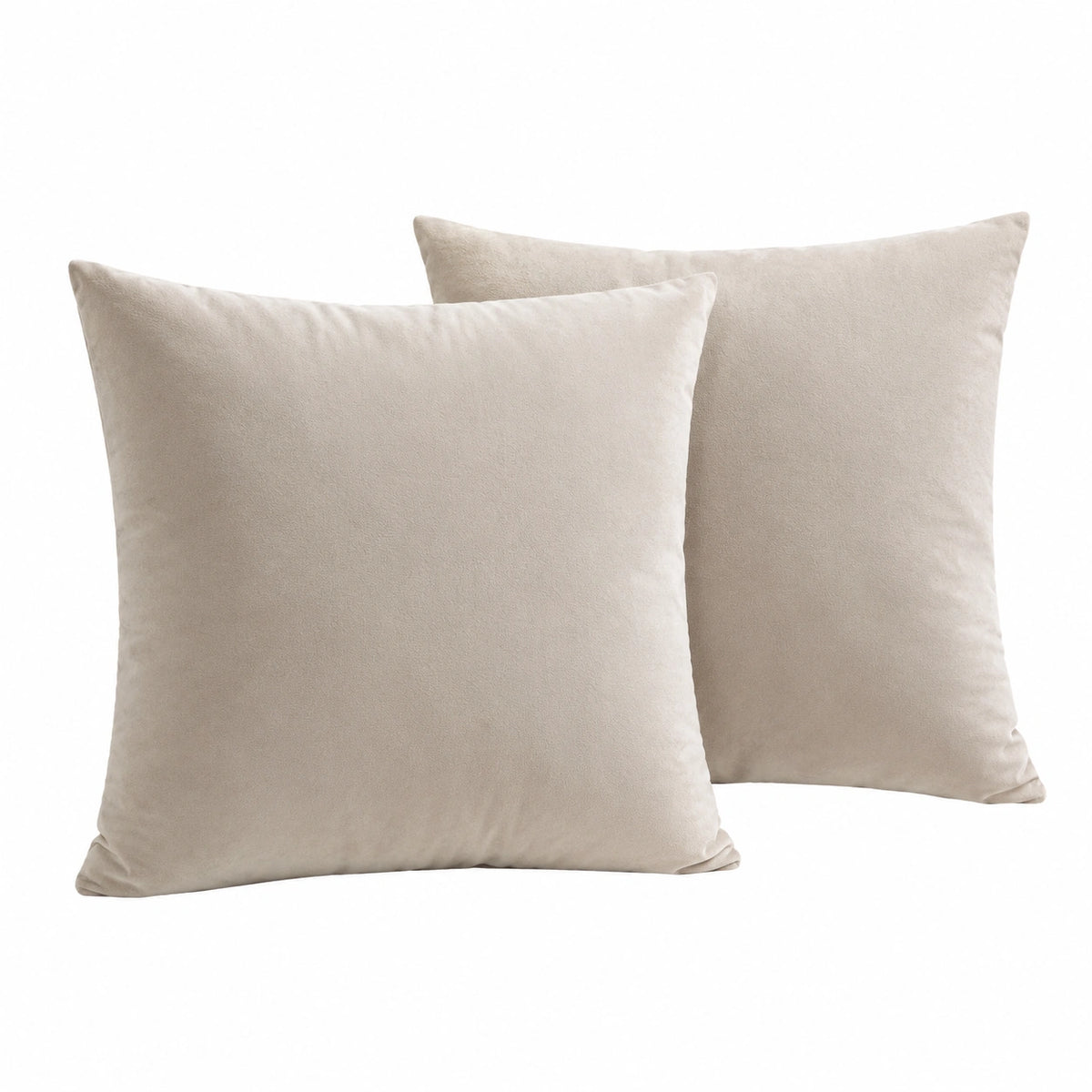 Divano Copricuscini Soggiorno Federe Arredamento Casa Moderni Elegante Morbido Resistente in Velluto con la Cerniera Invisibile 2 Pezzi 60 × 60 cm