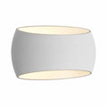 Applique in Gesso Bianco verniciabile Lampada da Parete per muro dal moderno per Lampadine (non inclusa) con attacco R7S arredo casa locali bar